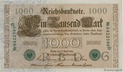 1000 Mark GERMANY  1910 P.045b AU