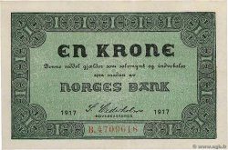 1 Krone NORVÈGE  1917 P.13a SPL