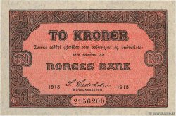 2 Kroner NORWAY  1918 P.14a XF
