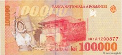 100000 Lei ROMANIA  1998 P.110 AU
