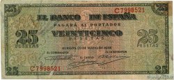 25 Pesetas SPANIEN  1938 P.111 fSS