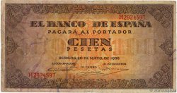 100 Pesetas SPAIN  1938 P.113 F