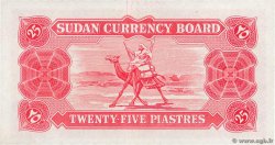 25 piastres SUDAN  1956 P.01A AU