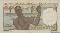 5 Francs FRENCH WEST AFRICA  1954 P.36 EBC