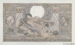 100 Francs - 20 Belgas BELGIUM  1943 P.107