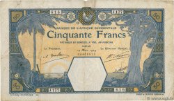 50 Francs DAKAR FRENCH WEST AFRICA (1895-1958) Dakar 1929 P.09Bc
