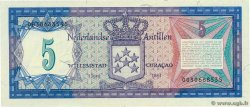 5 Gulden NETHERLANDS ANTILLES  1984 P.15b UNC