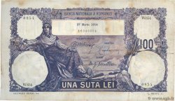 100 Lei ROMANIA  1914 P.021a BB