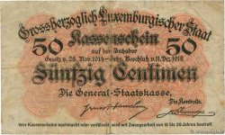 50 Centimes LUXEMBURG  1919 P.26 S