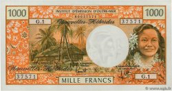 1000 Francs NUEVAS HÉBRIDAS  1975 P.20b