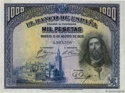1000 Pesetas SPANIEN  1928 P.078a