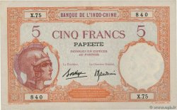 5 Francs TAHITI  1927 P.11c