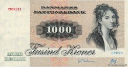 1000 Kroner DENMARK  1992 P.053f VF+