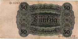 50 Reichsmark GERMANY  1924 P.177 F+