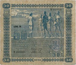 50 Markkaa FINLANDE  1939 P.072a