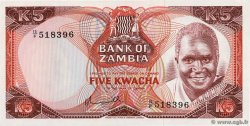 5 Kwacha ZAMBIA  1976 P.21a UNC