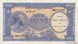 1000 Francs DEMOKRATISCHE REPUBLIK KONGO  1962 P.002a SS