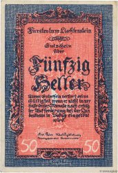50 Heller LIECHTENSTEIN  1920 P.03 SC+