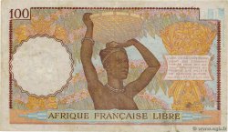 100 Francs FRENCH EQUATORIAL AFRICA Brazzaville 1941 P.08 F