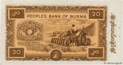 20 Kyats BURMA (VOIR MYANMAR)  1965 P.55 VZ+