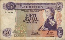 50 Rupees MAURITIUS  1967 P.33c BC