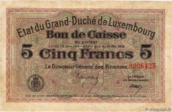 5 Francs  LUXEMBURGO  1919 P.29c