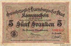 5 Francs LUXEMBURG  1919 P.29c fSS