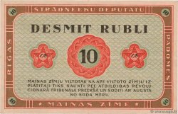 10 Rubli LETTLAND Riga 1919 P.R4 fVZ