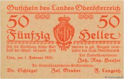 50 Heller AUSTRIA  1921 PS.121 FDC