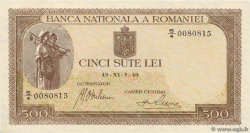 500 Lei ROUMANIE  1940 P.051a SPL