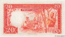 20 Shillings AFRIQUE OCCIDENTALE BRITANNIQUE  1954 P.10a pr.NEUF