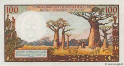 100 Francs - 20 Ariary MADAGASKAR  1966 P.057a fST+