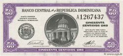 50 Centavos Oro RÉPUBLIQUE DOMINICAINE  1961 P.089a fST+