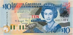 10 Dollars EAST CARIBBEAN STATES  2003 P.43v FDC
