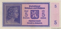 5 Korun BOHEMIA & MORAVIA  1940 P.04a AU