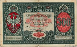 500 Marek POLAND  1919 P.018a VF-