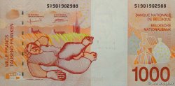 1000 Francs BÉLGICA  1997 P.150 SC+