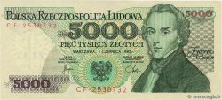 5000 Zlotych POLOGNE  1982 P.150a pr.NEUF