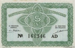 5 Cents INDOCINA FRANCESE  1942 P.088a