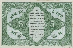 5 Cents INDOCINA FRANCESE  1942 P.088a AU+
