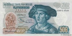 500 Francs BÉLGICA  1971 P.135b