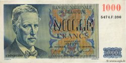 1000 Francs BÉLGICA  1955 P.131 MBC+