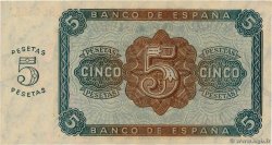 5 Pesetas SPAIN  1938 P.110a UNC