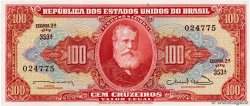 100 Cruzeiros BRAZIL  1963 P.180 UNC