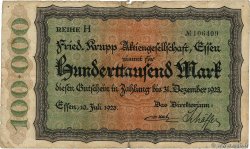 100000 Mark ALEMANIA Essen 1923  BC