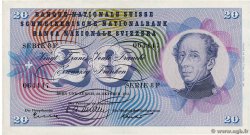 20 Francs SWITZERLAND  1955 P.46c XF