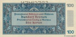 100 Korun Spécimen BOHEMIA & MORAVIA  1940 P.06s AU+