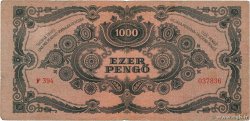 1000 Pengö HUNGARY  1945 P.118b VF