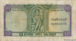 10 Rupees CEYLON  1961 P.059c SS