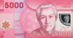 5000 Pesos CHILE  2009 P.163a